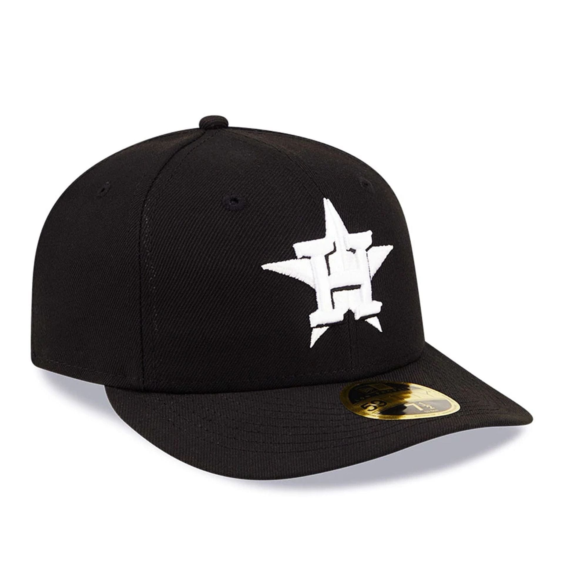 Pictured is this MLB Houston Astros Black Low Profile 59FIFTY Fitted cap. 4