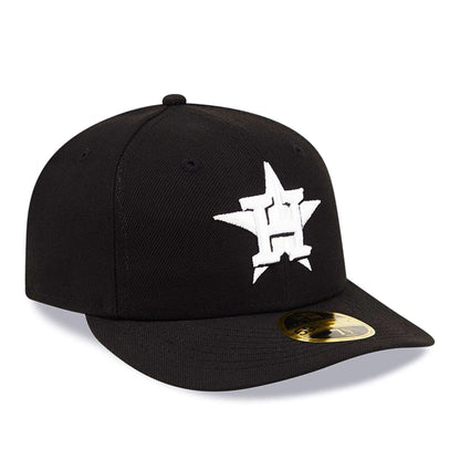 Pictured is this MLB Houston Astros Black Low Profile 59FIFTY Fitted cap. 4