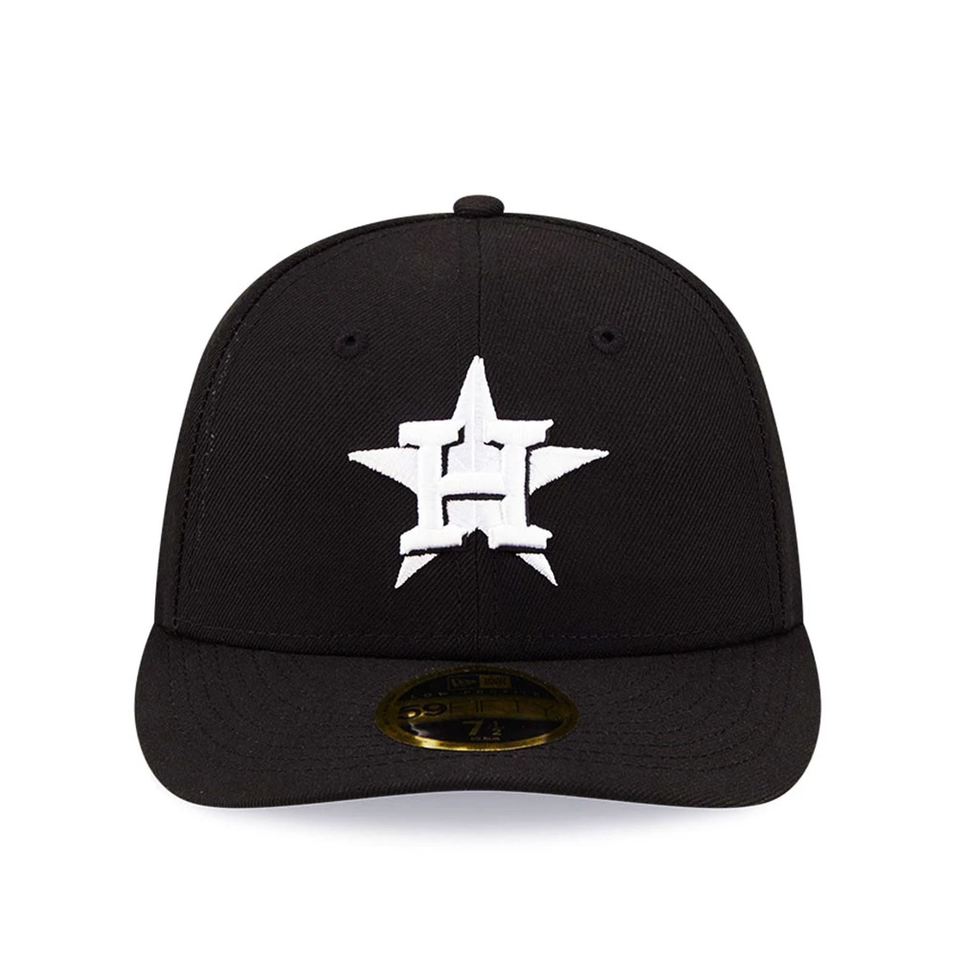 Pictured is this MLB Houston Astros Black Low Profile 59FIFTY Fitted cap. 3