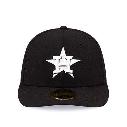 Pictured is this MLB Houston Astros Black Low Profile 59FIFTY Fitted cap. 3
