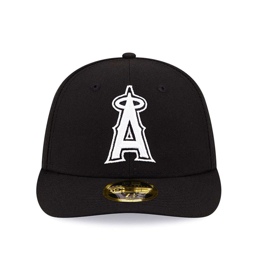 Pictured is this LA Angels Black Low Profile 59FIFTY Fitted Cap 3