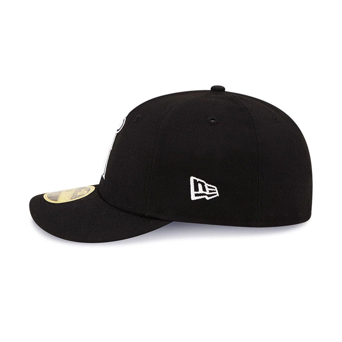 Pictured is this LA Angels Black Low Profile 59FIFTY Fitted Cap 5