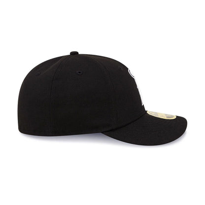 Pictured is this LA Angels Black Low Profile 59FIFTY Fitted Cap 6