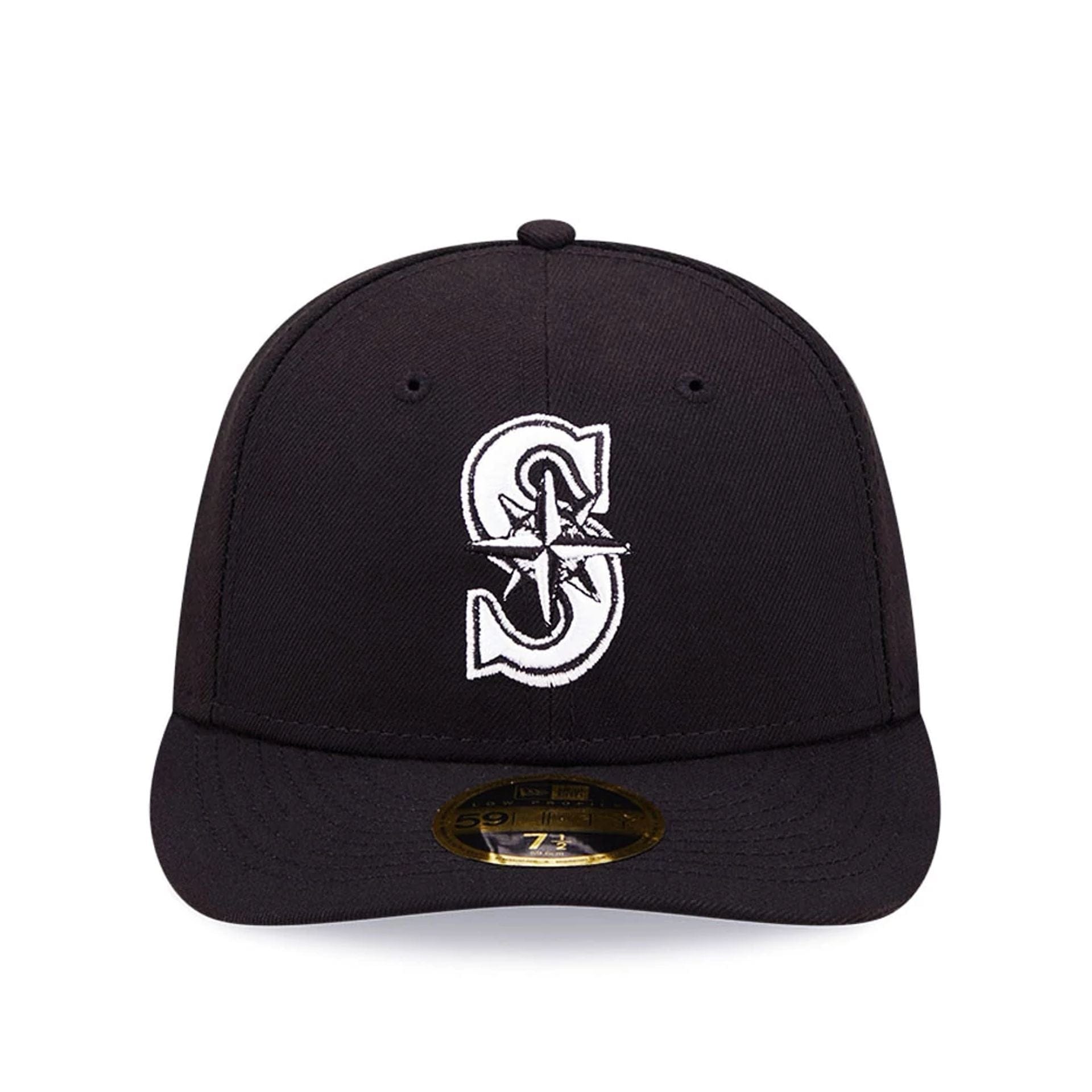 This is a Seattle Mariners Black Low Profile 59FIFTY Fitted Cap 3