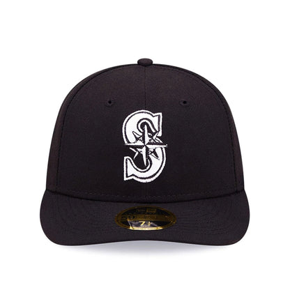 This is a Seattle Mariners Black Low Profile 59FIFTY Fitted Cap 3