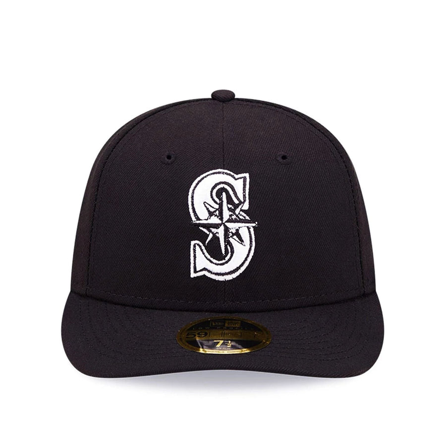 This is a Seattle Mariners Black Low Profile 59FIFTY Fitted Cap 3
