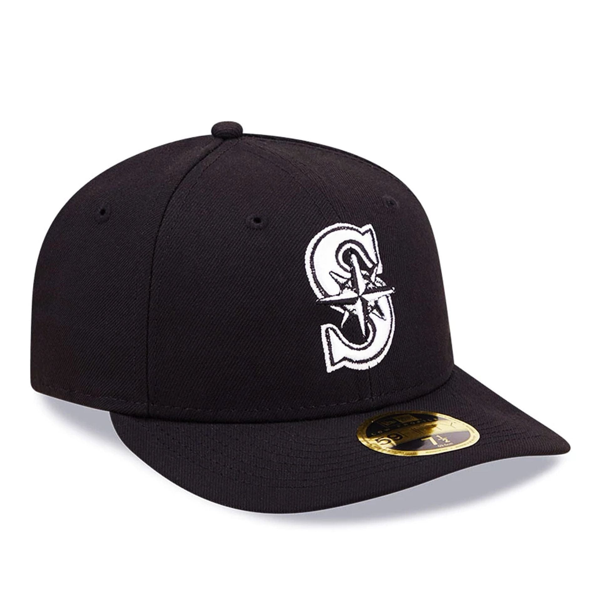 This is a Seattle Mariners Black Low Profile 59FIFTY Fitted Cap 4