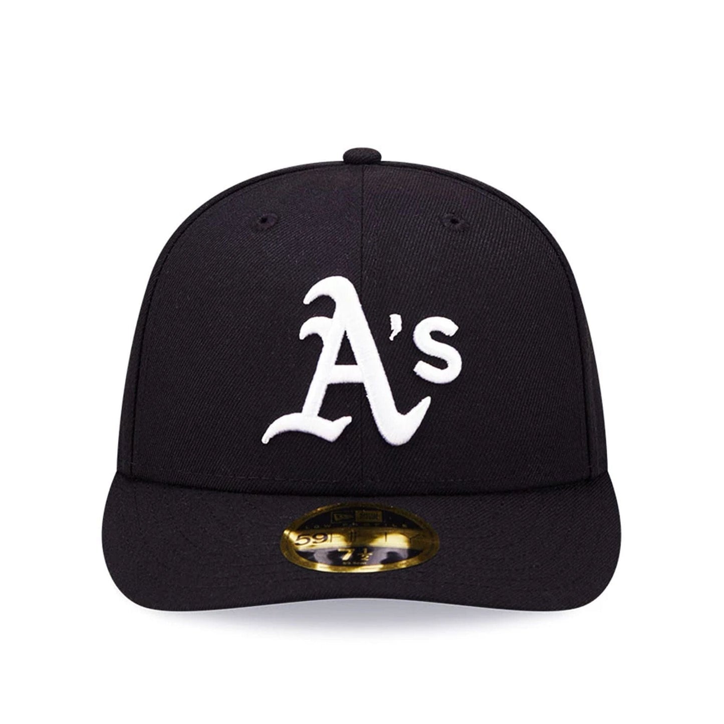 Pictured is this Athletics MLB Black  Low Profile 59FIFTY Fitted cap. 3