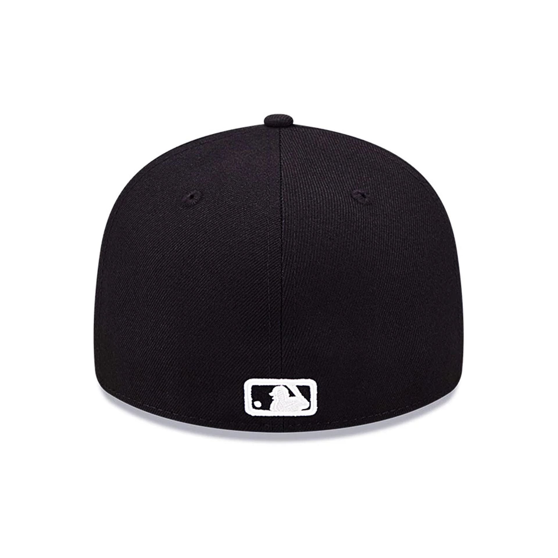 Pictured is this Athletics MLB Black  Low Profile 59FIFTY Fitted cap. 7