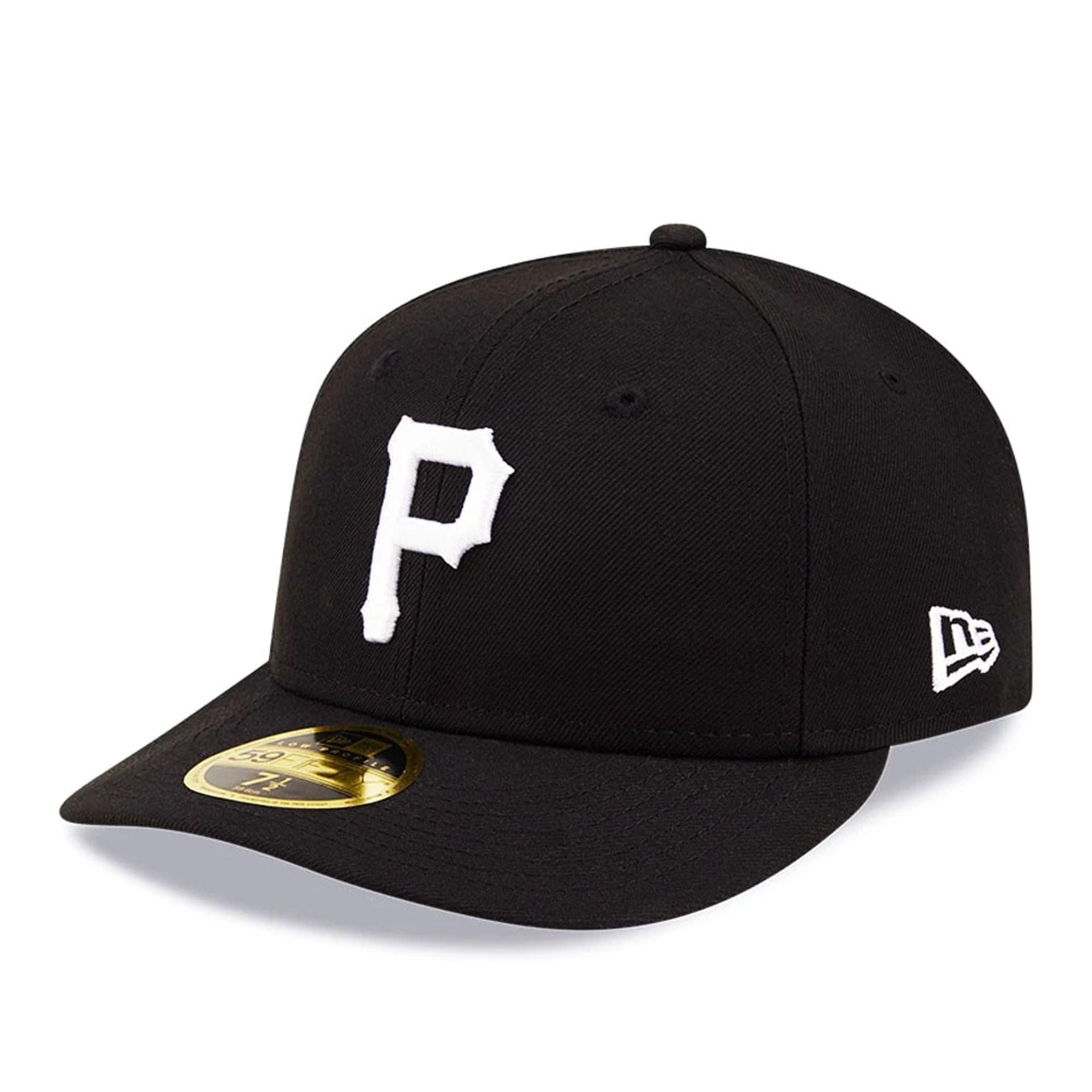 Pictured is this Pittsburgh Pirates MLB Black Low Profile 59FIFTY Fitted cap. 1