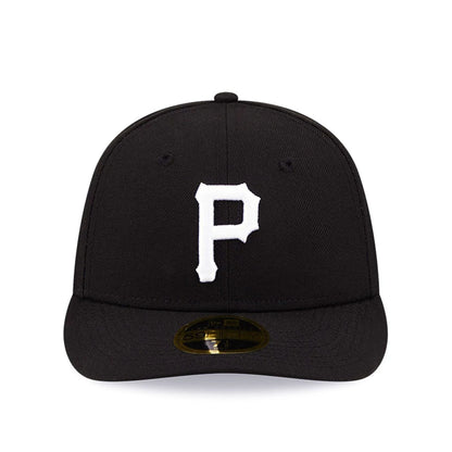 Pictured is this Pittsburgh Pirates MLB Black Low Profile 59FIFTY Fitted cap. 3
