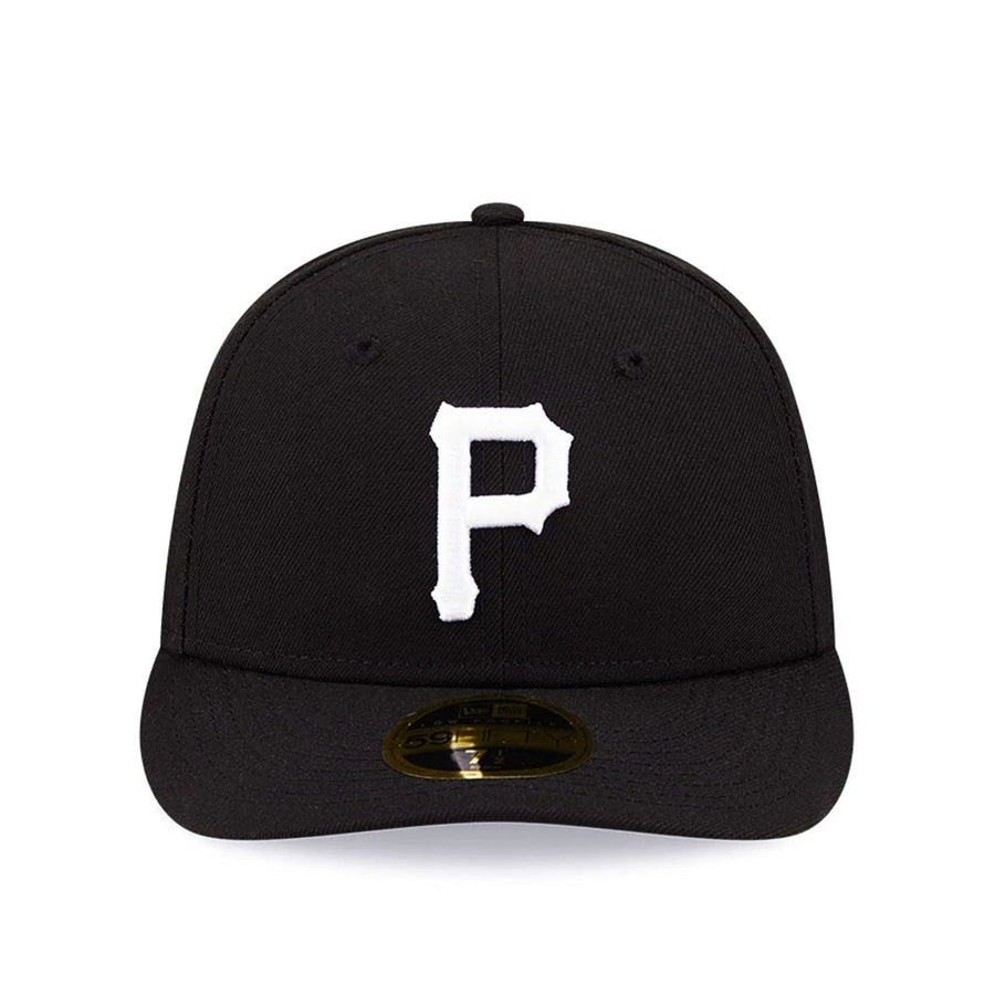 Pictured is this Pittsburgh Pirates MLB Black Low Profile 59FIFTY Fitted cap. 3