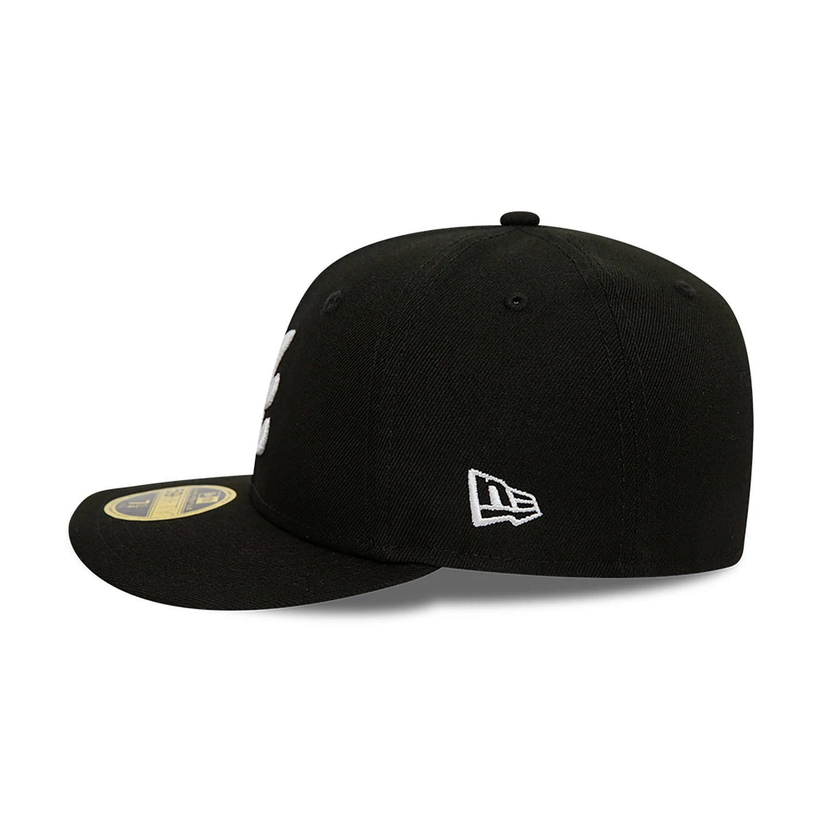 Pictured is this Atlanta Braves Black Low Profile 59FIFTY Fitted Cap 5