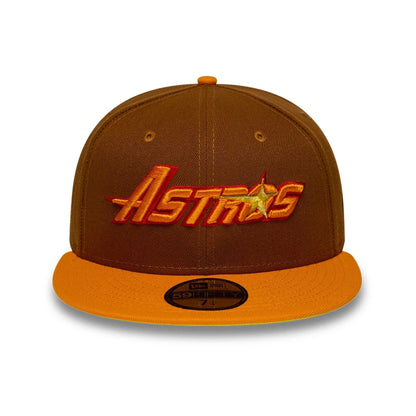 Pictured is this MLB Cooperstown Houston Astros 59FIFTY Fitted cap in brown. 3