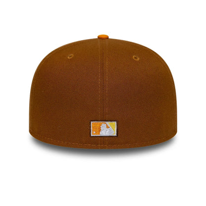 Pictured is this MLB Cooperstown Houston Astros 59FIFTY Fitted cap in brown. 5