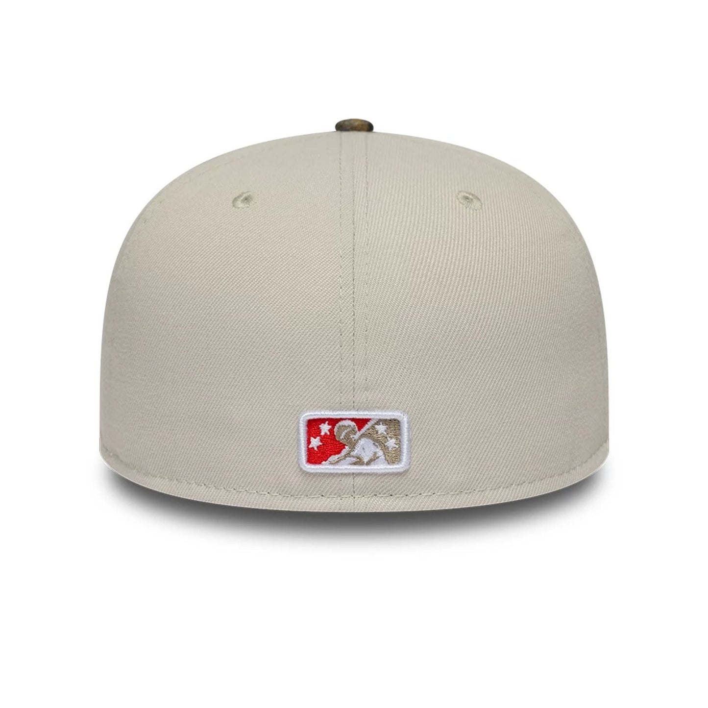 Pictured is this MiLB Hometown Gwinnett Stripers 59FIFTY Fitted cap in Beige  5