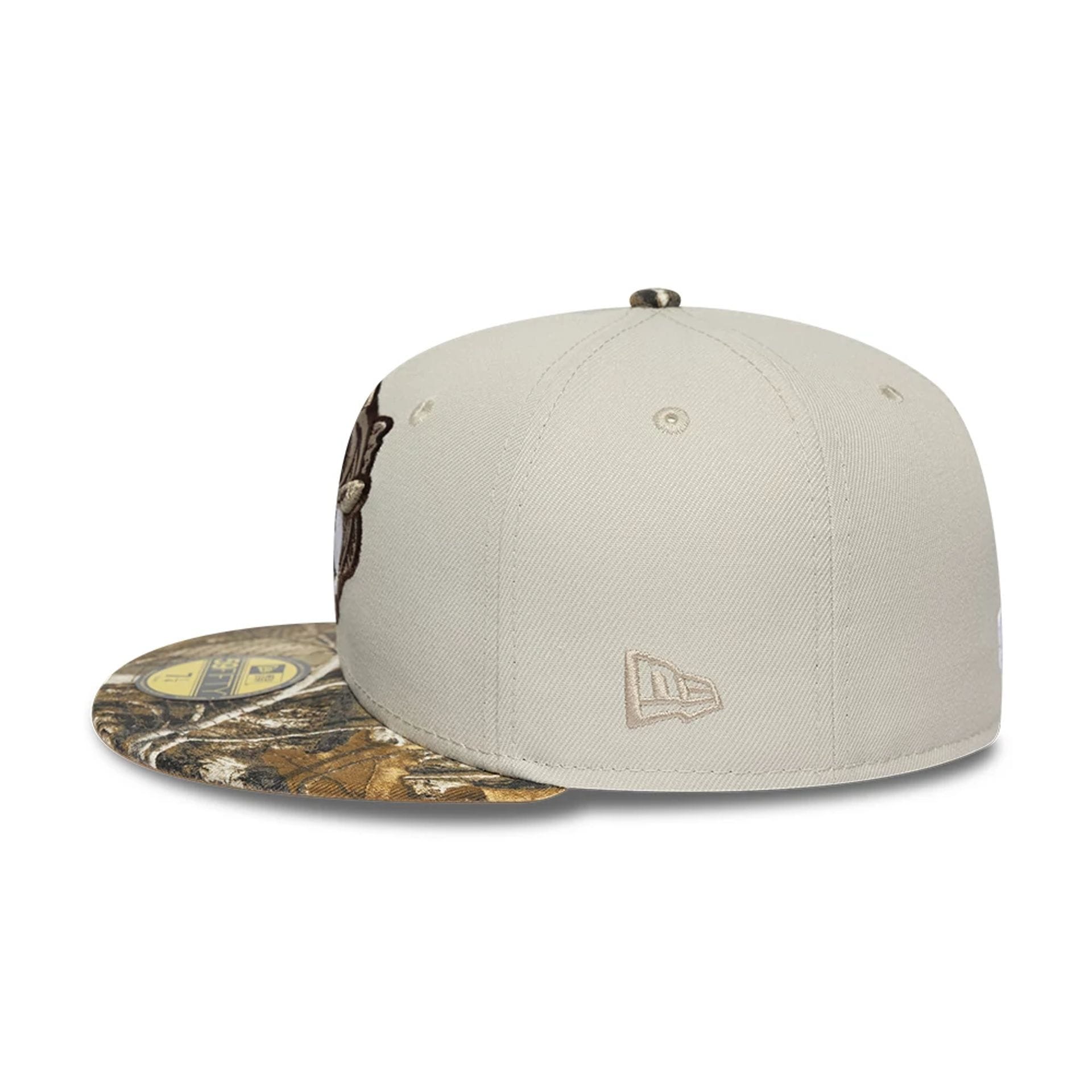 Pictured is this MiLB Hometown Gwinnett Stripers 59FIFTY Fitted cap in Beige  6