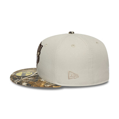Pictured is this MiLB Hometown Gwinnett Stripers 59FIFTY Fitted cap in Beige  6