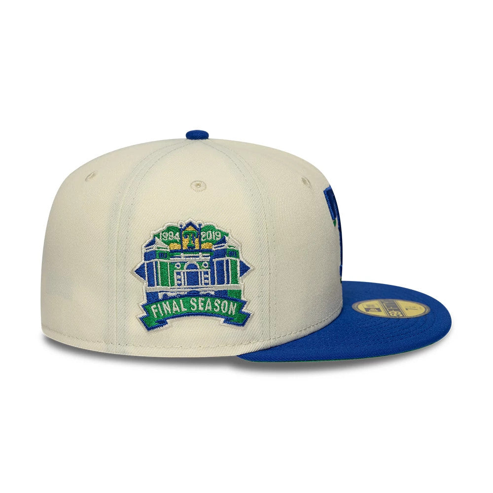 Pictured is this MLB Cooperstown Texas Rangers 59FIFTY Fitted cap in white & blue. 6