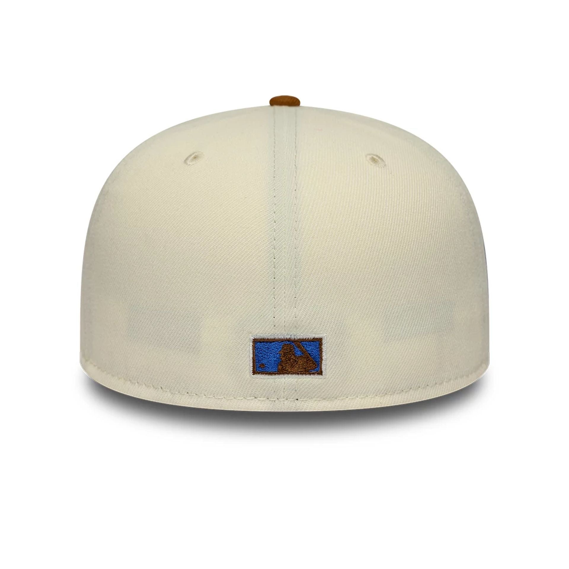 Pictured is this MLB Cooperstown Jackie Robinson Brooklyn Dodgers 59FIFTY Fitted cap in white. 5