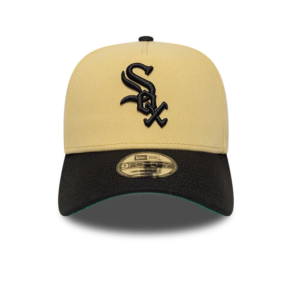 Pictured is this MLB Vegas Chicago White Sox 9FORTY A-Frame cap in gold. 3