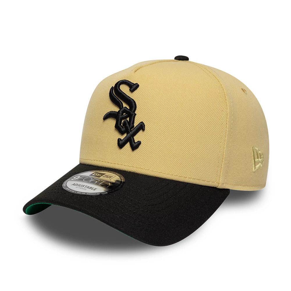 Pictured is this MLB Vegas Chicago White Sox 9FORTY A-Frame cap in gold. 4