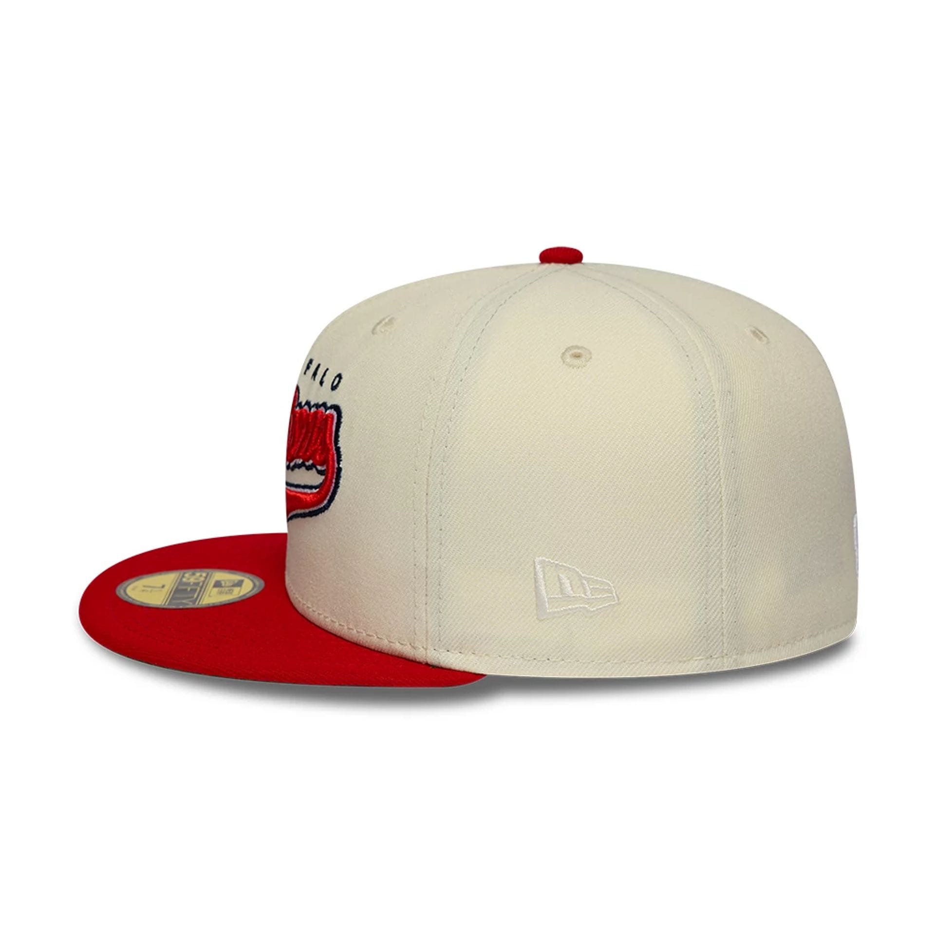 Pictured is this MiLB Hometown Buffalo Bisons 59FIFTY Fitted cap in white. 6
