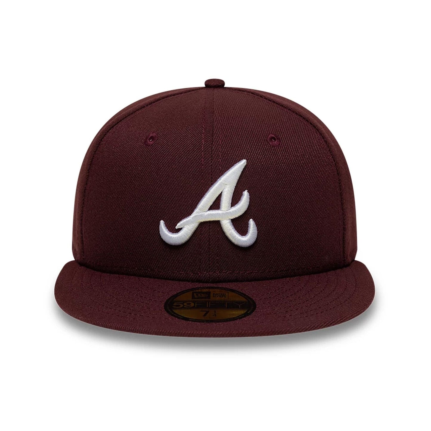 Pictured is this MLB Atlanta Braves 59FIFTY Fitted cap in dark purple. 3