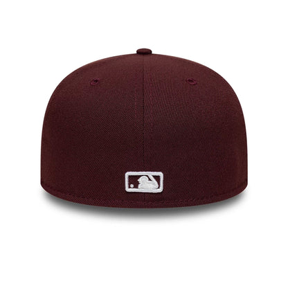 Pictured is this MLB Atlanta Braves 59FIFTY Fitted cap in dark purple. 5