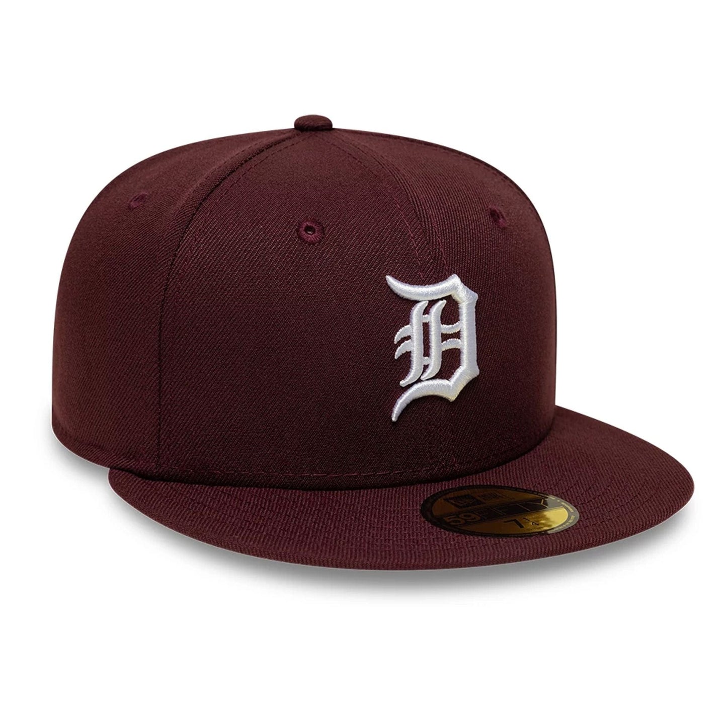 Pictured is this MLB Detroit Tigers 59FIFTY Fitted cap in dark purple. 4