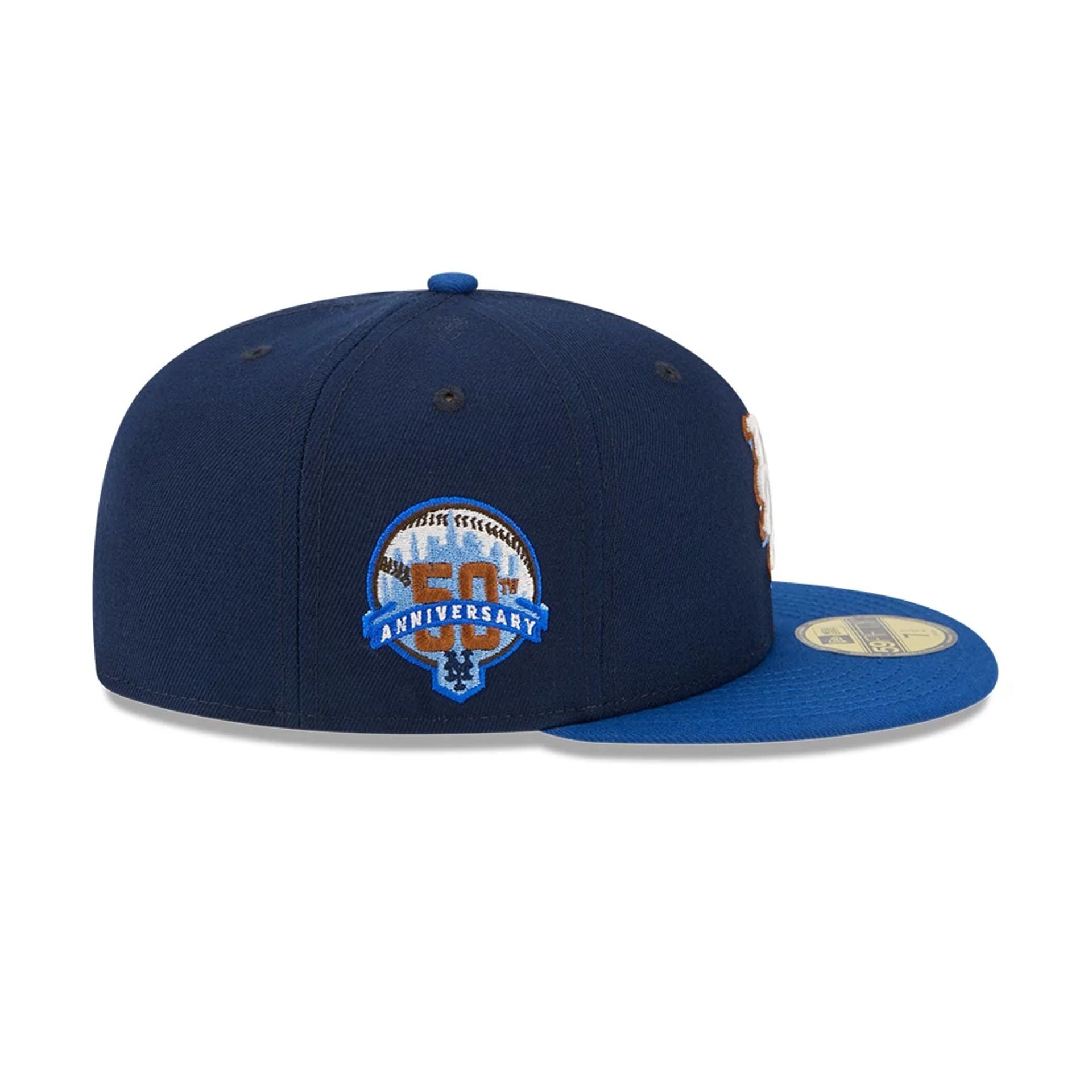 Pictured is this New York Mets Dark Blue 59FIFTY Fitted Cap 5