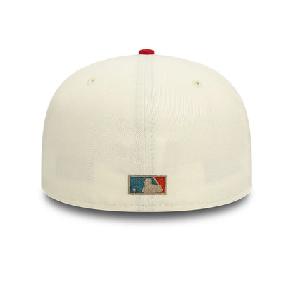 Pictured is this New York Mets Chrome Cream 59FIFTY Fitted Cap 6