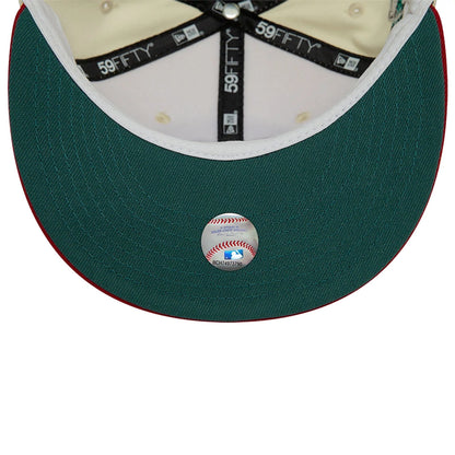 Pictured is this New York Mets Chrome Cream 59FIFTY Fitted Cap 2