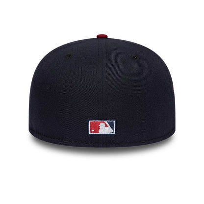 Pictured is this MLB Cooperstown New York Yankees 59FIFTY Fitted cap in navy. 5