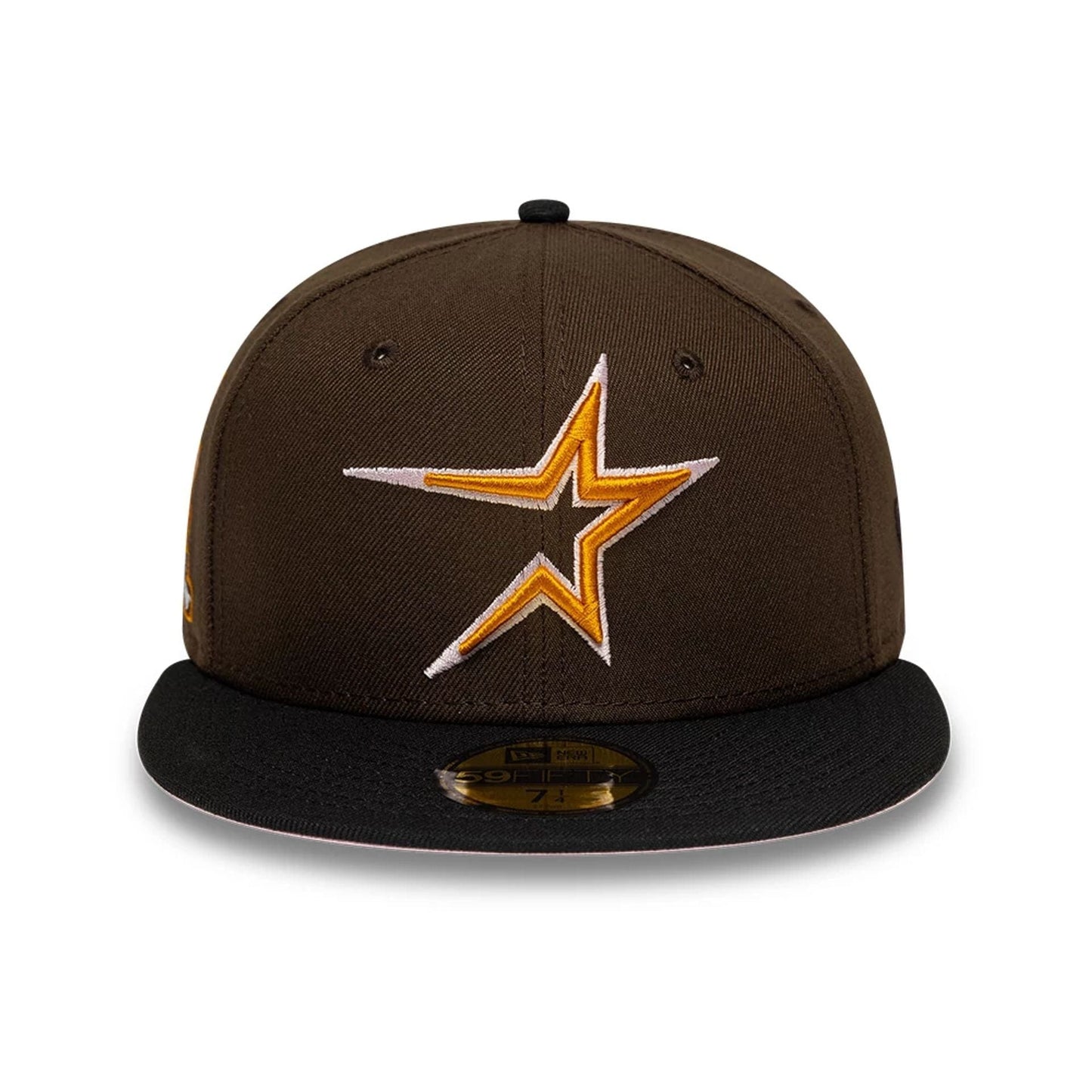 Pictured is this MLB Cooperstown Houston Astros 59FIFTY Fitted cap in dark brown. 3