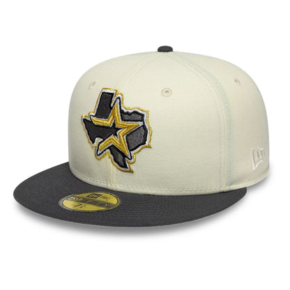 Pictured is this MLB Cooperstown Houston Astros 59FIFTY Fitted cap in white. 4
