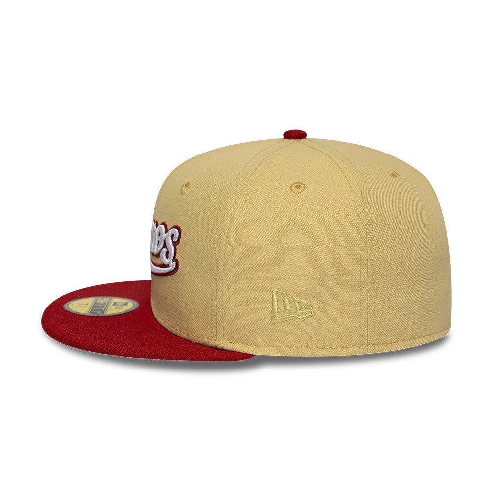 Pictured is this MLB Vegas Houston Astros 59FIFTY Fitted cap in gold. 6