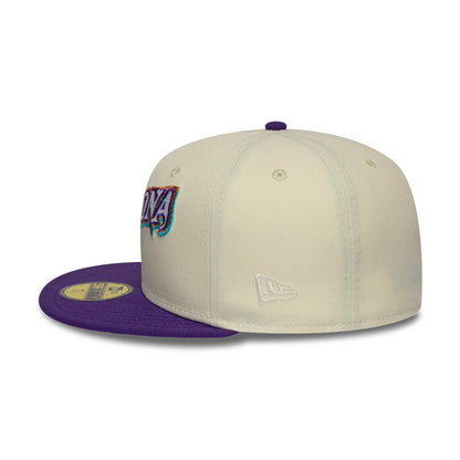 Pictured is this MLB Cooperstown Arizona Diamondbacks 59FIFTY Fitted cap in white. 7