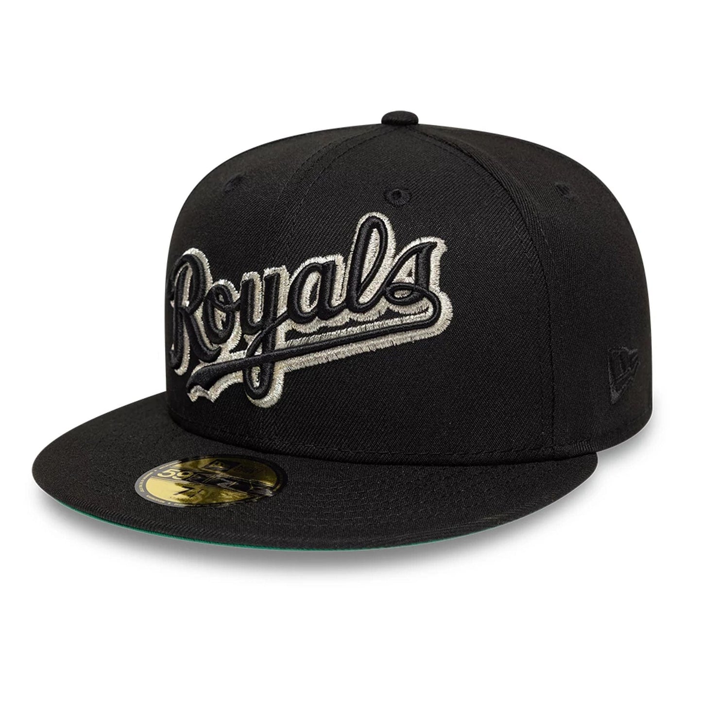 Pictured is this MLB Cooperstown Kansas City Royals 59FIFTY Fitted cap in black. 4