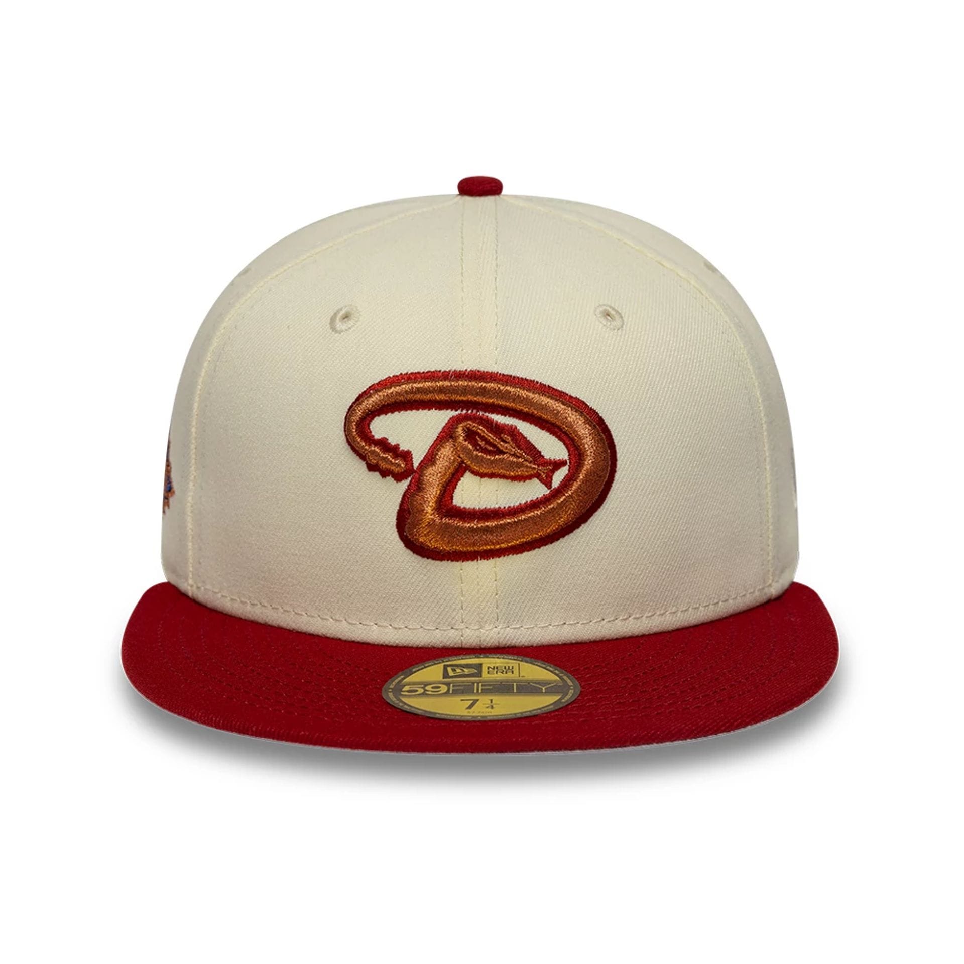 Pictured is this MLB Cooperstown Arizona Diamondbacks 59FIFTY Fitted cap in white. 3