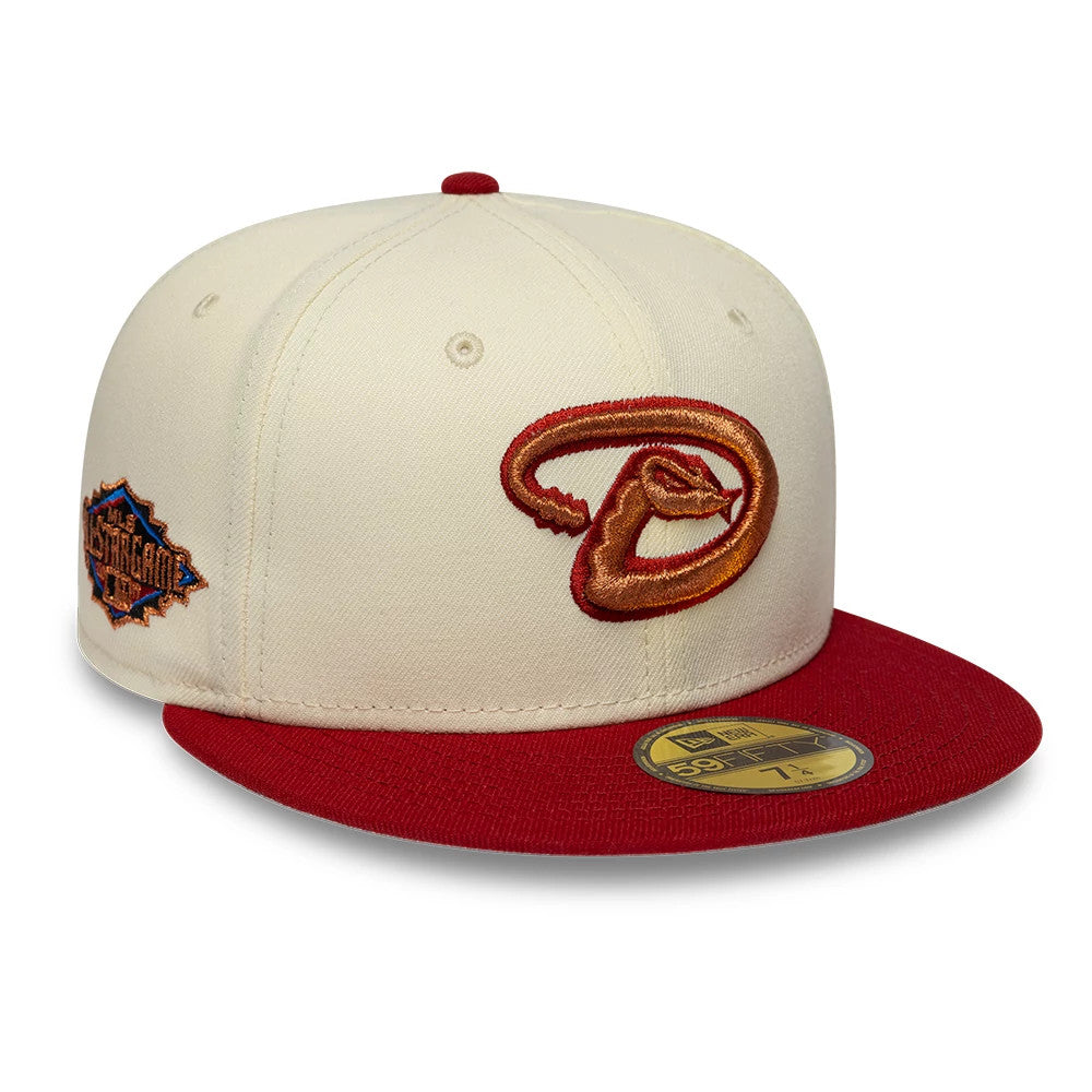 MLB Cooperstown Arizona Diamondbacks White 59FIFTY Fitted Cap | NEC EU