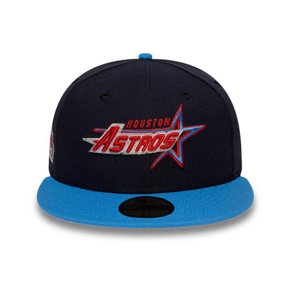Pictured is this MLB Cooperstown Houston Astros 59FIFTY Fitted cap in navy. 3