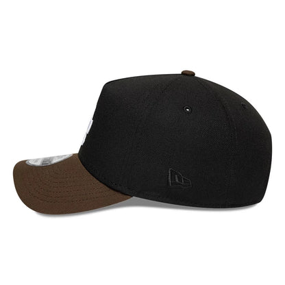 Pictured is this MLB Cooperstown LA Dodgers 9FORTY A-Frame cap in black & brown. 6