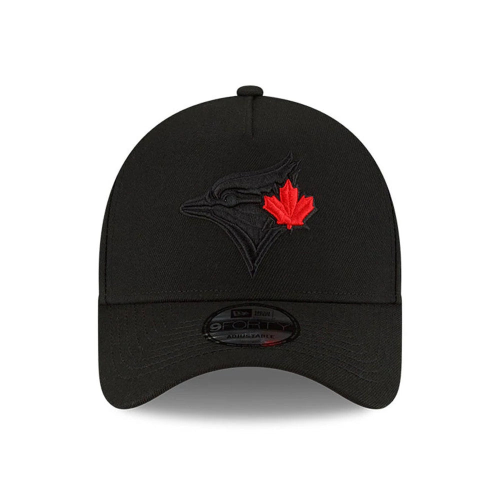 Pictured is this MLB Cooperstown Toronto Blue Jays 9FORTY A-Frame cap in black. 3