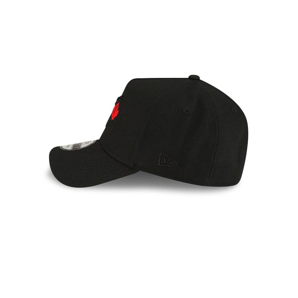 Pictured is this MLB Cooperstown Toronto Blue Jays 9FORTY A-Frame cap in black. 6