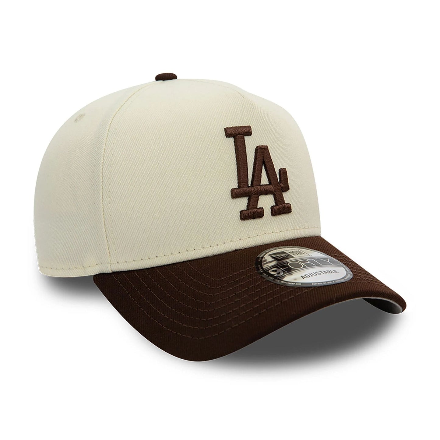 This is a MLB LA Dodgers Cream A-Frame Cap 4