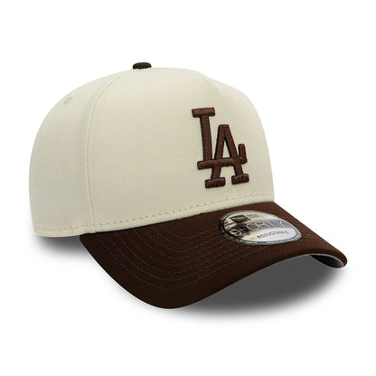 This is a MLB LA Dodgers Cream A-Frame Cap 4