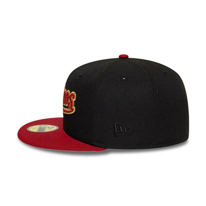 Pictured is this MLB Cooperstown Houston Astros 59FIFTY Fitted cap in black. 7