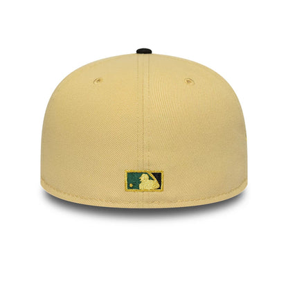 Pictured is this MLB Vegas Houston Astros 59FIFTY Fitted cap in gold & black. 5