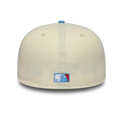 Pictured is this MLB Cooperstown Houston Astros 59FIFTY Fitted cap in cream. 5